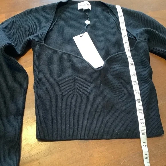 SNDYS ARMOUR Rib Crop Top & Mini Skirt. Size S/M - Picture 11 of 14